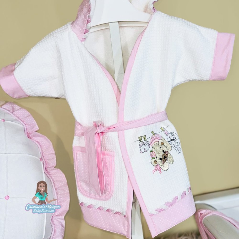 Pink Bear Robe - Picture 2 of 5